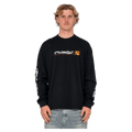 View of Rusty Jetsetter Long Sleeve Tee in colour Black