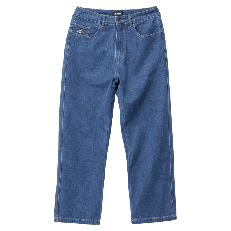 Front full view of X Large Bull Denim 91 Pants in Blue