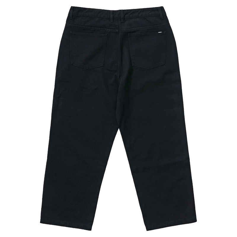 Back view of X Large Bull Denim 91 Pants in Washed Black
