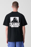 Back view of X Large 91 LCB Tee in colour Pigment Black