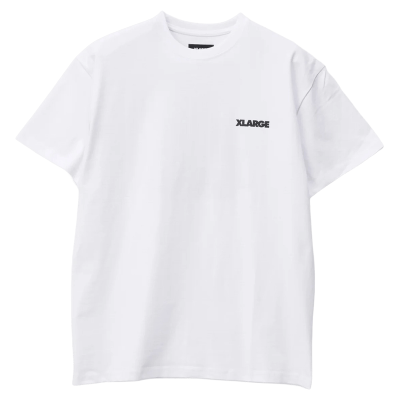 Front view of the X Large 91 LCB Tee in colour White