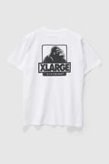 Back full view of X Large 91 LCB Tee in colour White