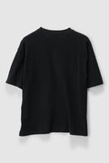 Back full view of X Large Vertical Gorilla Fit Tee in Black