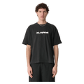 Front full view of Wings Gorilla Fit SS Tee in colour Pigment Black