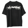 Back view of Wings Gorilla Fit SS Tee in colour Pigment Black