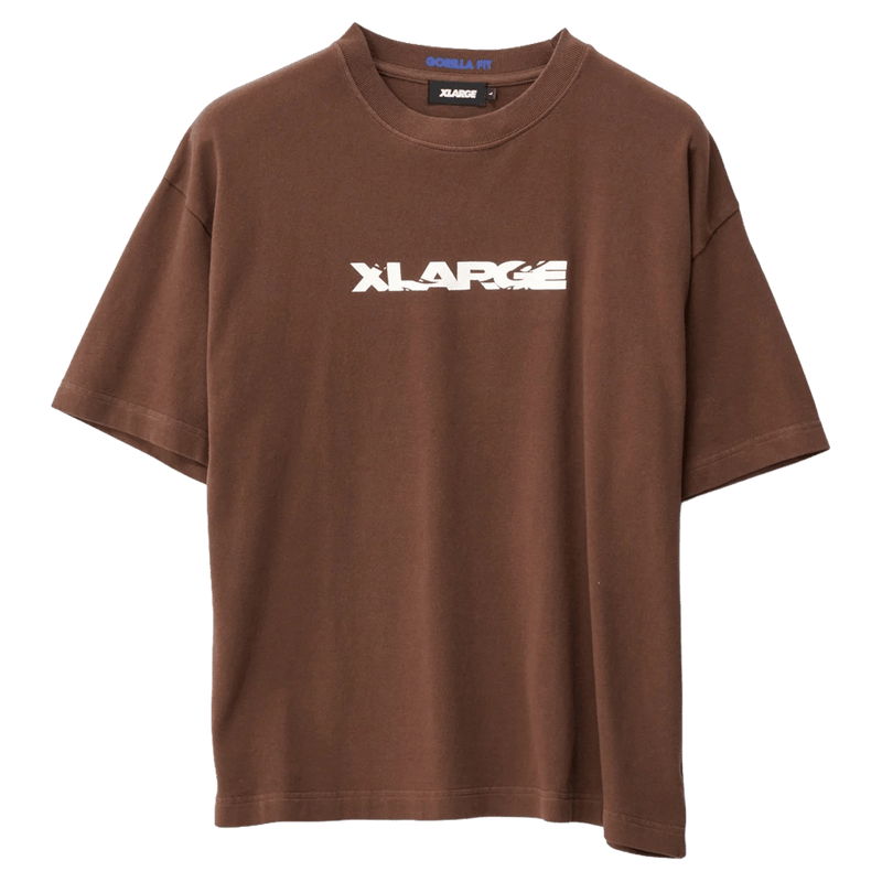 Front view of Wings Gorilla Fit SS Tee in colour Cocoa