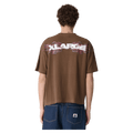 Back full view of Wings Gorilla Fit SS Tee in colour Cocoa