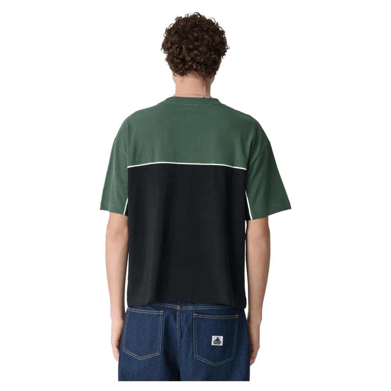 Back full view of the Panel Gorilla Fit SS Tee in colour Eden