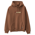 Front view of X Large Mushroom Hoodie in Cacoa