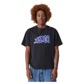 Front view of X Large Throw Up SS Tee in Black