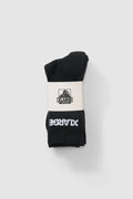 Front view of X Large 91 Sock 3Pack in colour Black