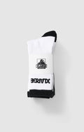 Front view of X Large 91 Sock 3Pack in colour White