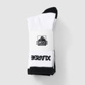 Front view of X Large 91 Sock 3Pack in colour White