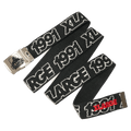 Full view of X Large 91 Jacquard Belt in Black White