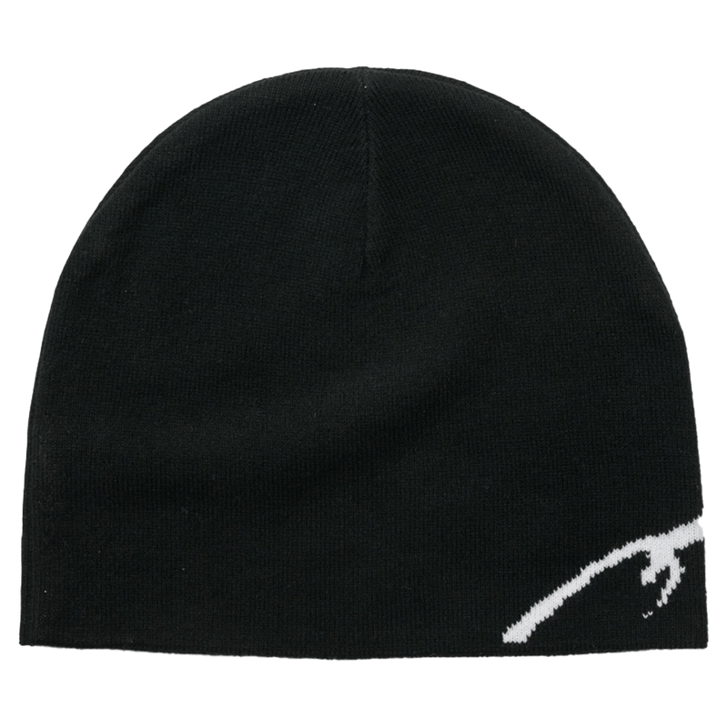 Back view of X Large Gorilla Skull Cap Beanie in Black