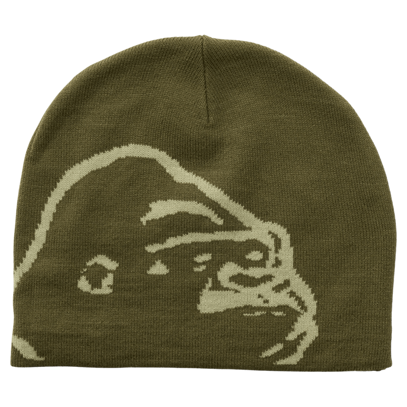 Front view of X Large Gorilla Skull Cap Beanie in