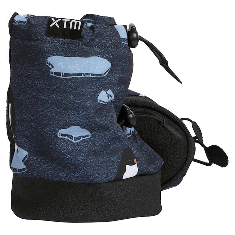 Pair view of the XTM Baby Booties in Penguin colourway, kids's model