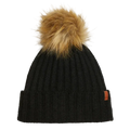 Main view of the XTM Beki Beanie in  black colourway, women's model