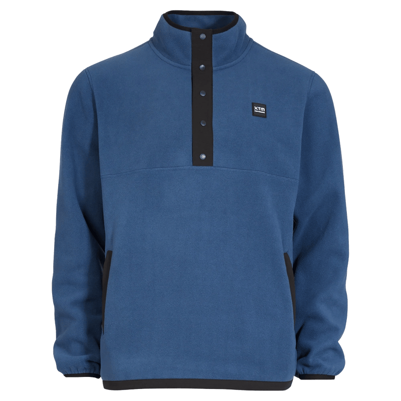 Main view of the XTM Frazer Pullover in Steal Blue colourway, unisex's model