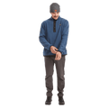 Full-body view of the XTM Frazer Pullover in Steal Blue colourway, unisex's model