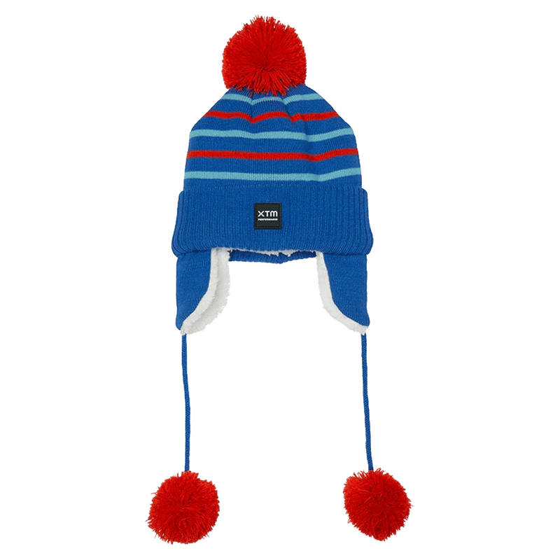 Main view of the XTM Lumi Beanie in Marine blue colourway, kids's model