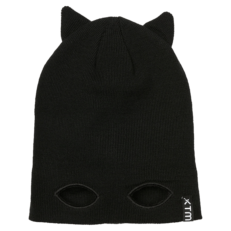 Alternative view of the XTM Masked Beanie in Black colourway, kids's model