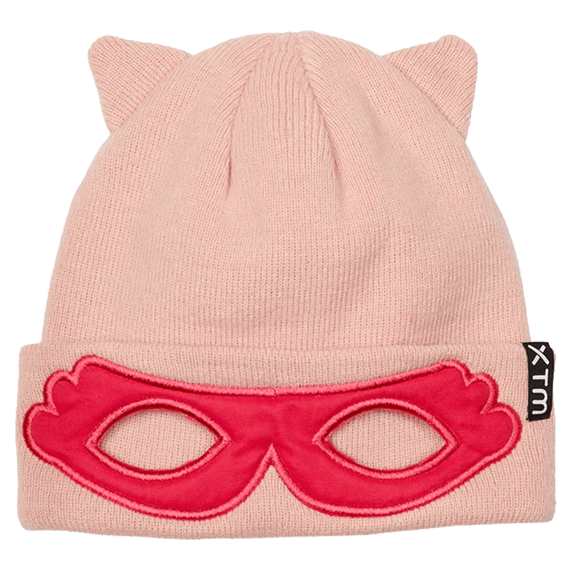 Main view of the XTM Masked Beanie in Powder pink colourway, kids's model