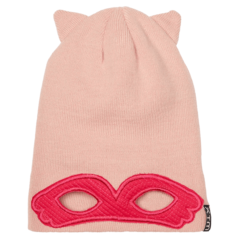 Alternative view of the XTM Masked Beanie in Powder pink colourway, kids's model