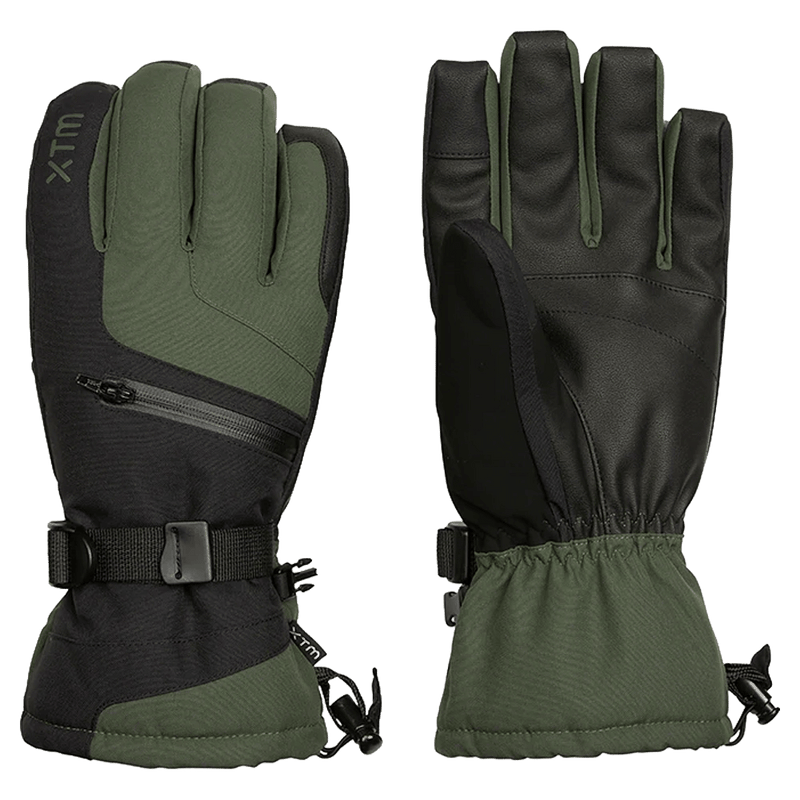 Pair view of the XTM Samurai Gloves in Green colourway, unisex's model