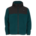 Main view of the XTM Treachery Fleece Jacket in Pine colourway, unisex's model