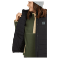 Inside view of the XTM Woolxloft Vest in Black colourway, women's model