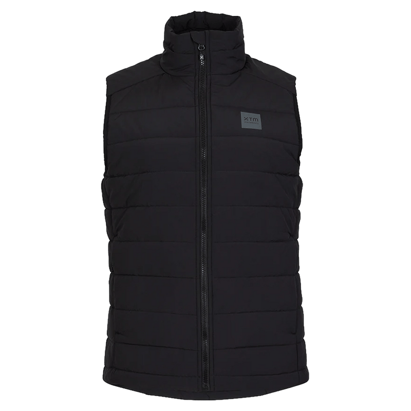 Main view of the XTM Woolxloft Vest in Black colourway, women's model