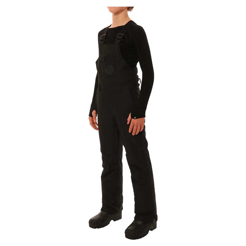 Front view of the XTM Zeppelin Ski Pants in Black colourway, kids's model