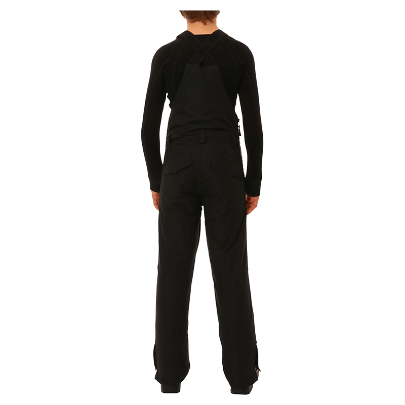 Back view of the XTM Zeppelin Ski Pants in Black colourway, kids's model