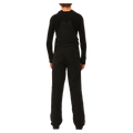 Back view of the XTM Zeppelin Ski Pants in Black colourway, kids's model