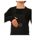 Detail view of the XTM Zeppelin Ski Pants in Black colourway, kids's model