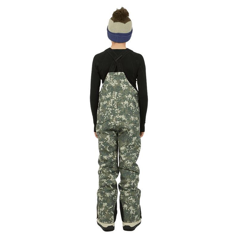 Back view of the XTM Zeppelin Ski Pants in Kalamata Lichen colourway, kids's model