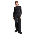 Front view of women wearing the Rojo Adventure Awaits Ski Pants - Womens  - in colour True Black
