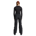 Back view of women wearing the Rojo Adventure Awaits Ski Pants - Womens  - in colour True Black