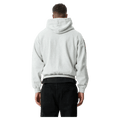 Back  view of Afends Supply Recycled Pull On Hoodie in colour Grey Marle.