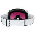 Back view of the Anon M4S Toric Goggles in White, Perceive Sun Onyx lens, unisex model