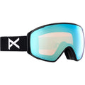 Main view of the Anon M4S Toric Goggles in White, Perceive Variable Blue lens, unisex model