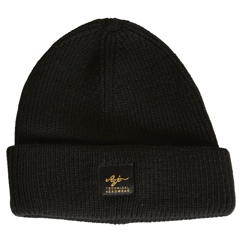 Front view of Rojo Apprentice Beanie - Womens in True Black