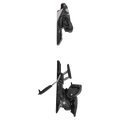 Side view of the Armada Shift2 16 MN Ski Bindings