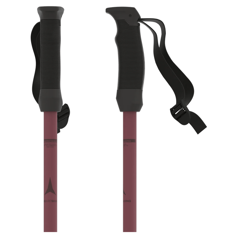 Handles view of the Atomic CLOUD Maroon Poles,  26/27 Unisex's model