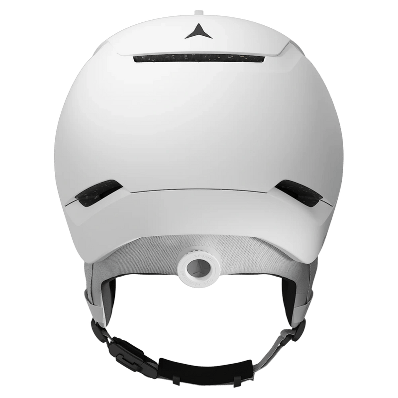 Rear view of the Atomic Revent_GT_AMID_VISOR_HD_PHOTO_ White Heather Helmets,  26/27 Unisex's model