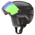 Up view of the Atomic SAVOR AMID Visor HD Black Helmets,  26/27 Unisex's model