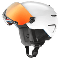 Up view of the Atomic SAVOR AMID Visor HD White Helmets,  26/27 Unisex's model