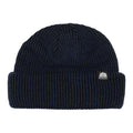 Main view of the Autumn Cord Double Roll Beanie, navy colourway