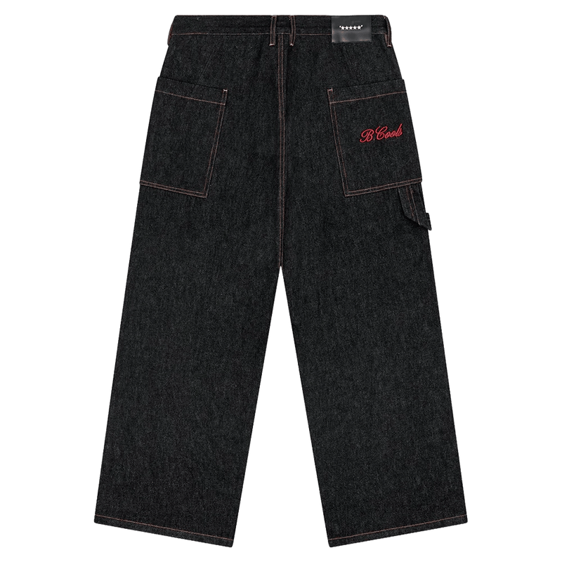Full back view of Barney Cools Baggy Barrel Jean in colour Raw.